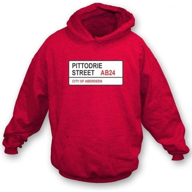 Pittodrie Street AB24 Hooded Sweatshirt (Aberdeen)