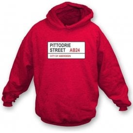 Pittodrie Street AB24 Hooded Sweatshirt (Aberdeen)