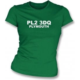 PL2 3DQ Plymouth Women's Slimfit T-Shirt (Plymouth Argyle)