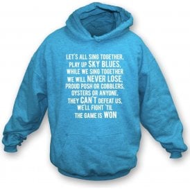 Play Up Sky Blues (Coventry City) Kids Hooded Sweatshirt