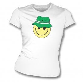 Plymouth Argyle Bucket Hat Smiley Womens Slim Fit T-Shirt