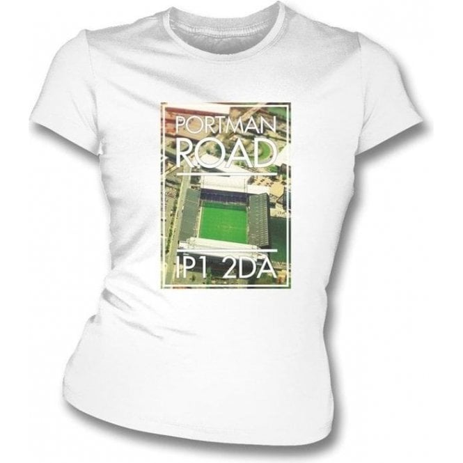 Portman Road IP1 2DA (Ipswich) Women's Slim Fit T-shirt