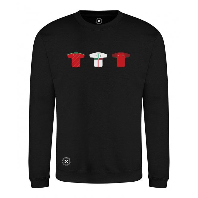 Portugal Retro Football Kits (True Colours Collab) Organic Sweatshirt