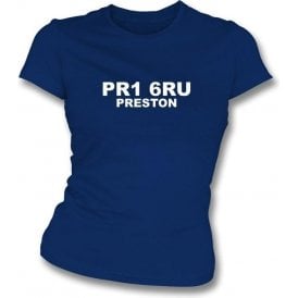 PR1 6RU Preston Women's Slimfit T-Shirt (Preston North End)