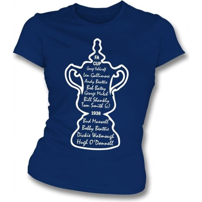 Preston North End 1938 FA Cup Winners Womens Slim Fit T-Shirt