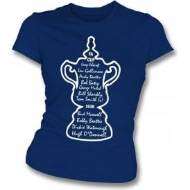 Preston North End 1938 FA Cup Winners Womens Slim Fit T-Shirt