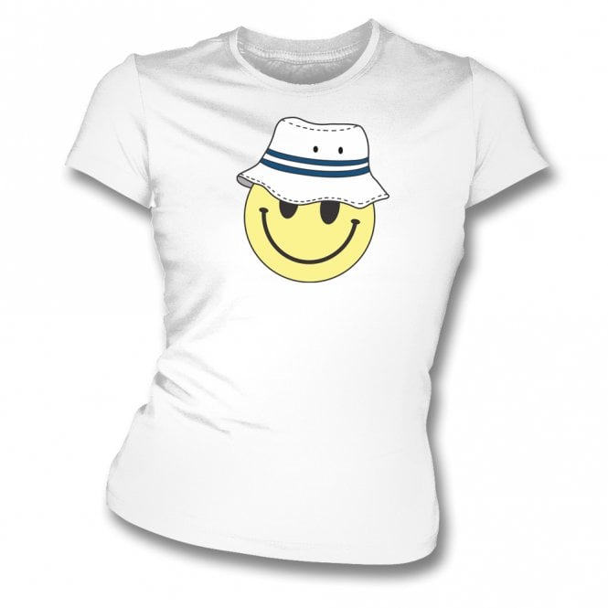 Preston North End Bucket Hat Smiley Womens Slim Fit T-Shirt