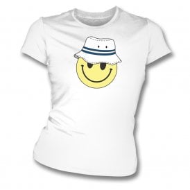 Preston North End Bucket Hat Smiley Womens Slim Fit T-Shirt