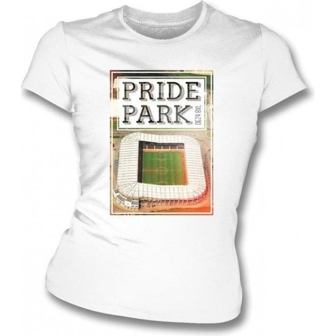 Pride Park DE24 8XL (Derby County) Womens Slimfit T-Shirt
