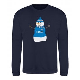 Rangers Influenced Snowman Christmas Jumper