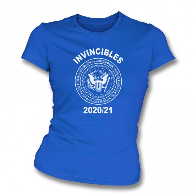 Rangers Invincibles 2020/21 (Ramones Style) Womens Slim Fit T-Shirt
