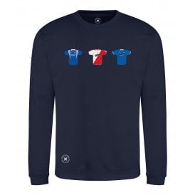 Rangers Retro Football Kits (True Colours Collab) Organic Sweatshirt