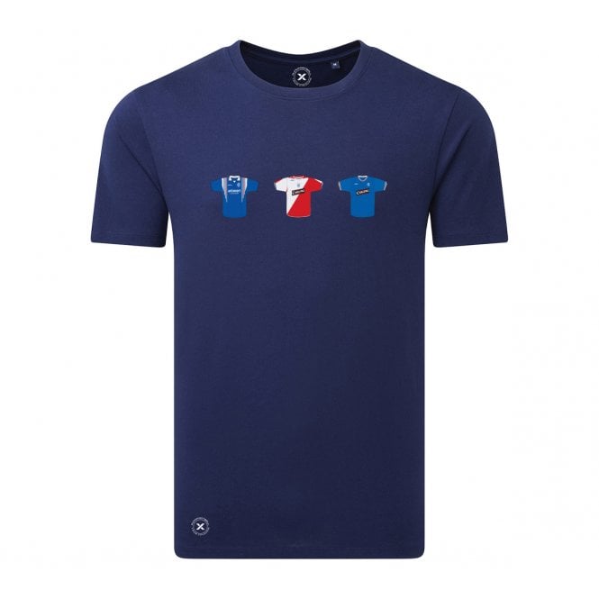 Rangers Retro Football Kits (True Colours Collab) Organic T-Shirt