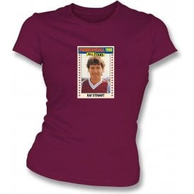 Ray Stewart 1988 (West Ham) Maroon Women's Slimfit T-Shirt