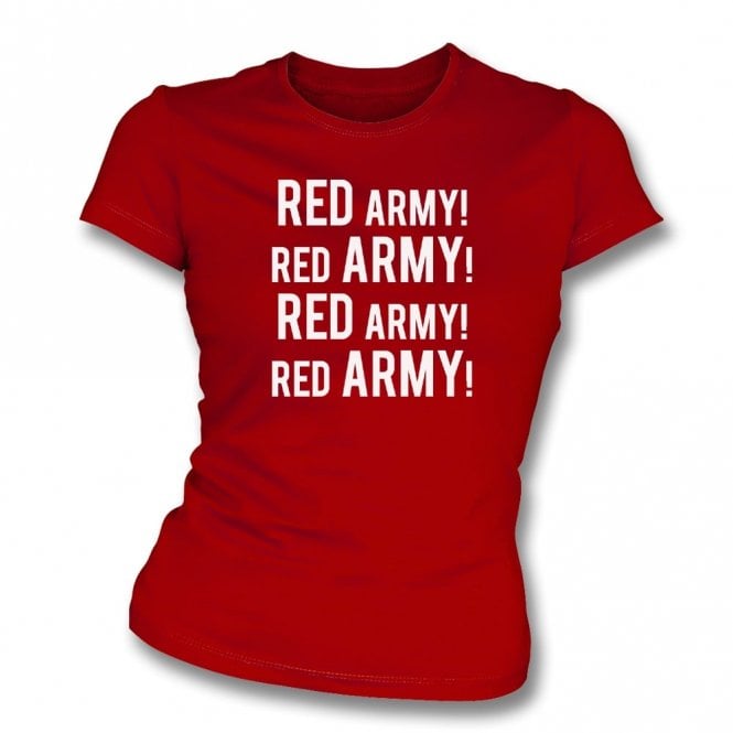 Red Army! (Crawley Town) Organic Womens Slim Fit T-Shirt