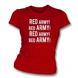 Red Army! (Crawley Town) Organic Womens Slim Fit T-Shirt
