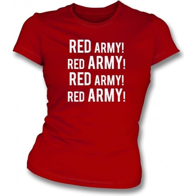 Red Army! (Crawley Town) Womens Slim Fit T-Shirt