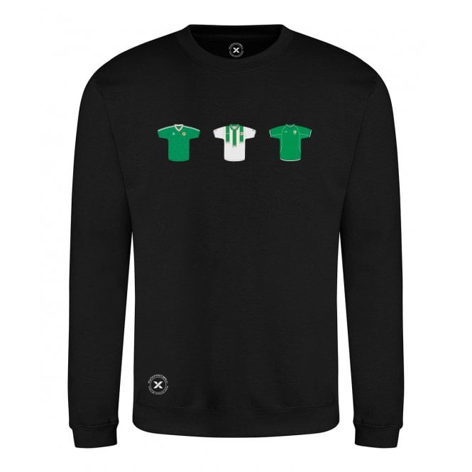 Republic Of Ireland Retro Football Kits (True Colours Collab) Organic Sweatshirt