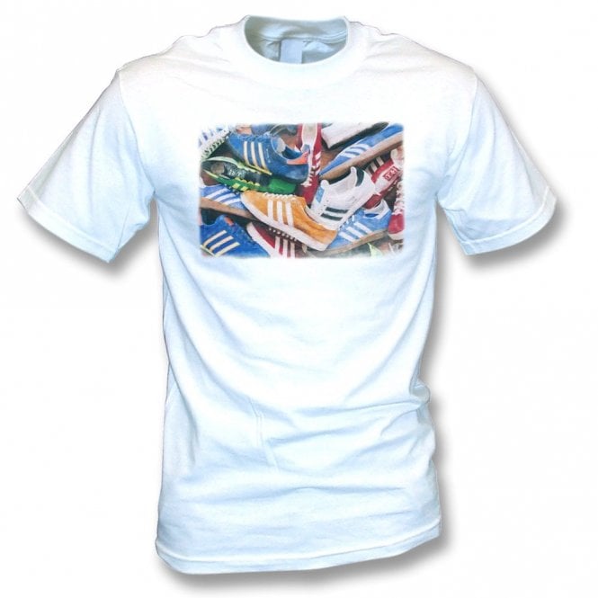 Retro Trainers Collage Organic T-Shirt