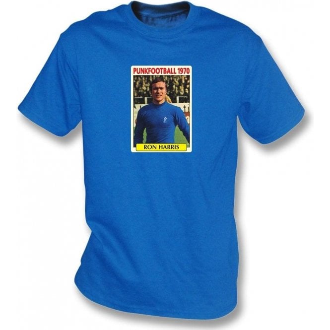 Ron Harris 1970 (Chelsea) Royal Blue T-Shirt