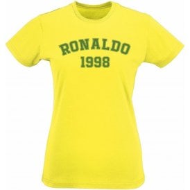 Ronaldo 1998 (Brazil) Womens Slim Fit T-Shirt