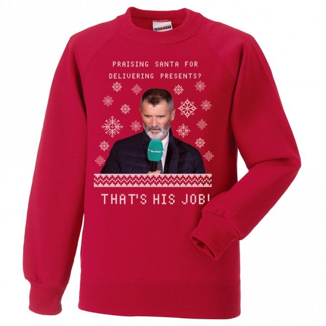Roy Keane - That's His Job! Kids Christmas Jumper