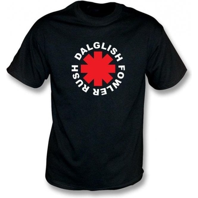 Rush, Fowler, Dalglish Chili Peppers style t-shirt