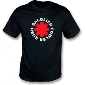 Rush, Fowler, Dalglish Chili Peppers style t-shirt