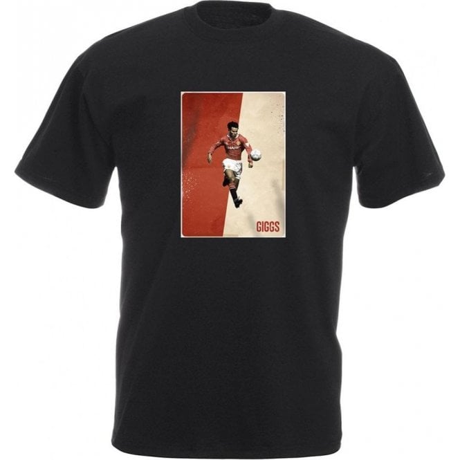 Ryan Giggs (Manchester United) Vintage Poster T-Shirt