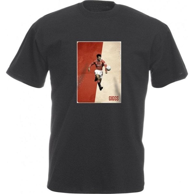Ryan Giggs (Manchester United) Vintage Poster Vintage Wash T-Shirt