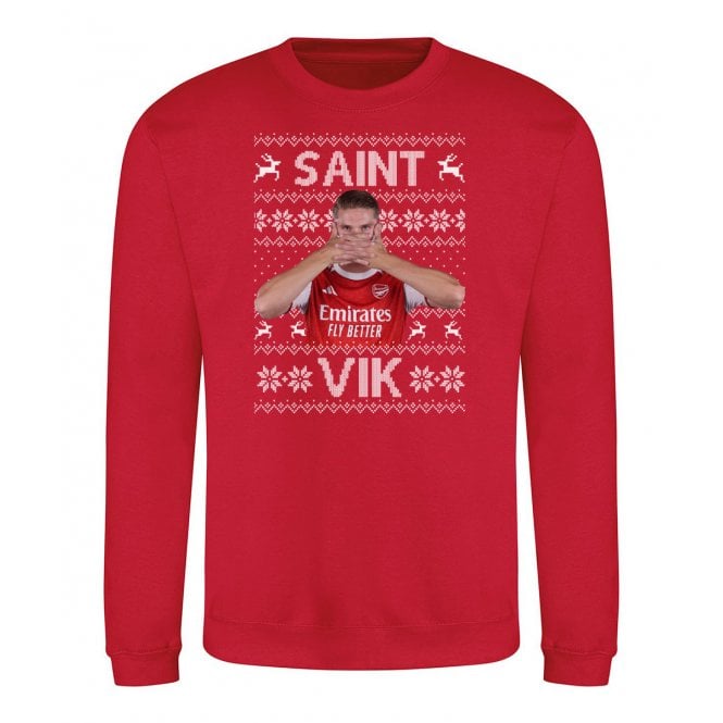 Saint Vik (Viktor Gyokeres - Arsenal Influenced) Kids Christmas Jumper