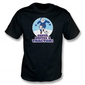 Santa Drives A Tractor (Ipswich Town Influenced) Christmas Kids T-Shirt