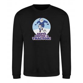 Santa Drives A Tractor (Ipswich Town Influenced) Kids Christmas Jumper