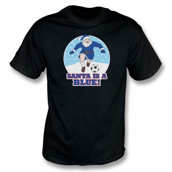 Santa Is A Blue (Chelsea Influenced) Christmas Kids T-Shirt