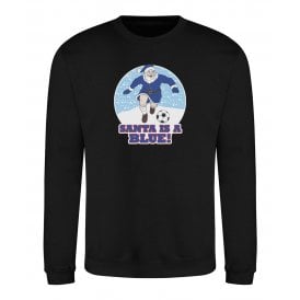 Santa Is A Blue (Chelsea Influenced) Kids Christmas Jumper