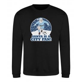 Santa Is A City Fan (Manchester City Influenced) Christmas Jumper