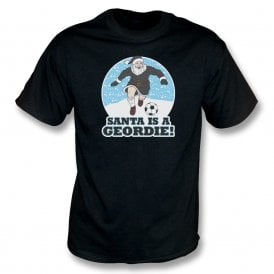 Santa Is A Geordie (Newcastle United Influenced) Christmas T-Shirt