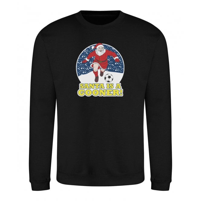 Santa Is A Gooner (Arsenal Influenced) Kids Christmas Jumper