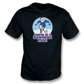 Santa Is A Rangers Fan (Rangers Influenced) Christmas T-Shirt