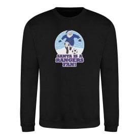Santa Is A Rangers Fan (Rangers Influenced) Kids Christmas Jumper