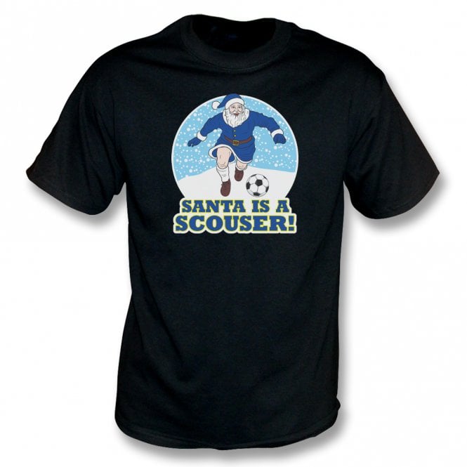 Santa Is A Scouser (Everton Influenced) Christmas T-Shirt