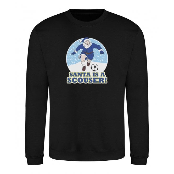 Santa Is A Scouser (Everton Influenced) Kids Christmas Jumper