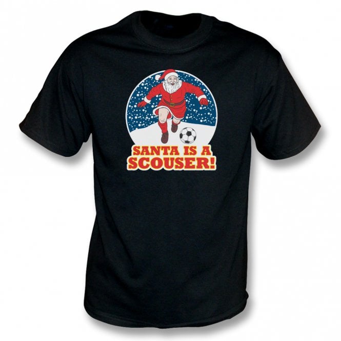 Santa Is A Scouser (Liverpool Influenced) Christmas T-Shirt