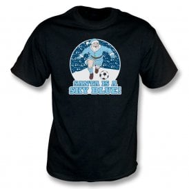 Santa Is A Sky Blue (Coventry City Influenced) Christmas T-Shirt