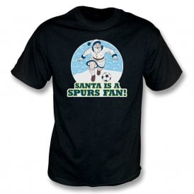 Santa Is A Spurs Fan (Tottenham Hotspur Influenced) Christmas Kids T-Shirt