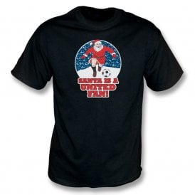 Santa Is A United Fan (Manchester United Influenced) Christmas Kids T-Shirt