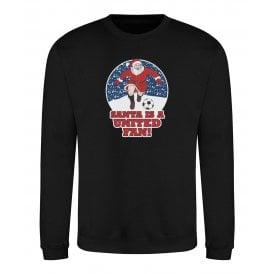 Santa Is A United Fan (Manchester United Influenced) Kids Christmas Jumper