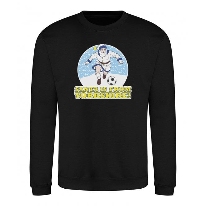 Santa Is From Yorkshire (Leeds United Influenced) Christmas Jumper