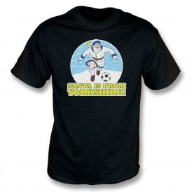 Santa Is From Yorkshire (Leeds United Influenced) Christmas Kids T-Shirt