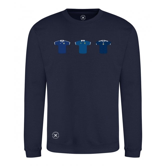 Scotland Retro Football Kits (True Colours Collab) Organic Sweatshirt